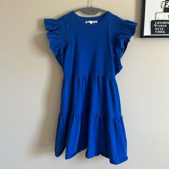 Like New English Factory Women's Knit Ruffled Mini Dress - Picture 3 of 7